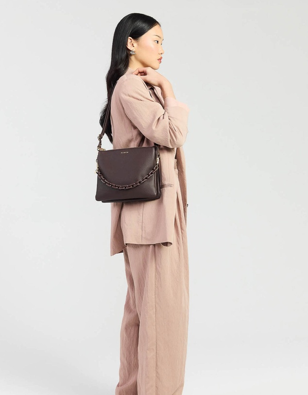 SABEN - Matilda Crossbody Cacao + Tonal Chain