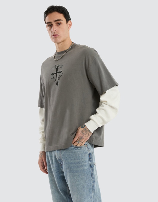 Kiss Chacey - Lithium Layered Waffle LS Tee