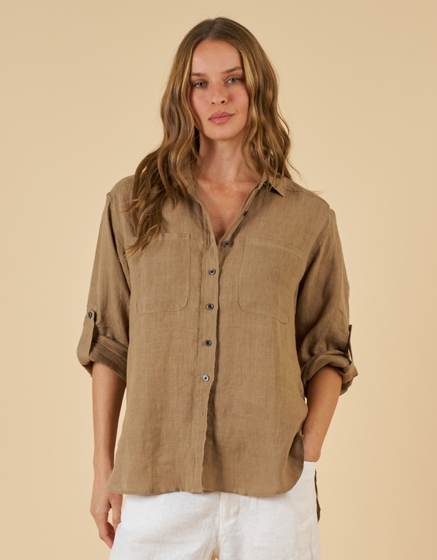 CAMIXA - Luna Oversize Linen Shirt