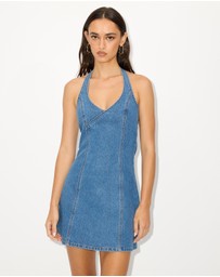 Dazie - Cote Denim Halter Dress