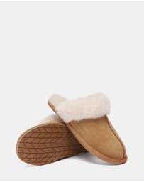 EVERAU - EverAU Ugg Rosa Slipper Suede Cow Suede Upper House Shoes