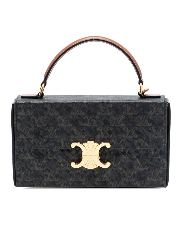 Pre-Loved by Azura Reborn - Pre-Loved Triomphe Coated Canvas Box Top Handle Bag