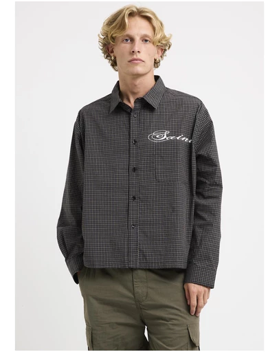 Black Noise White Rain - El Porter Long Sleeve Shirt