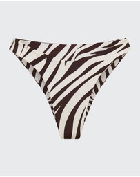Vacay Swimwear - Positano Bottom Zebra Brown