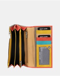 Pierre Cardin - Pierre Cardin Multi Colour Leather Ladies Wallet