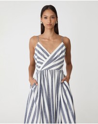 Forcast - Ikaria Linen Crossover Dress
