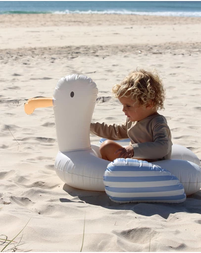 Sunnylife - Tube Pool Ring Sammy the Seagull Blue Stripe - Kids