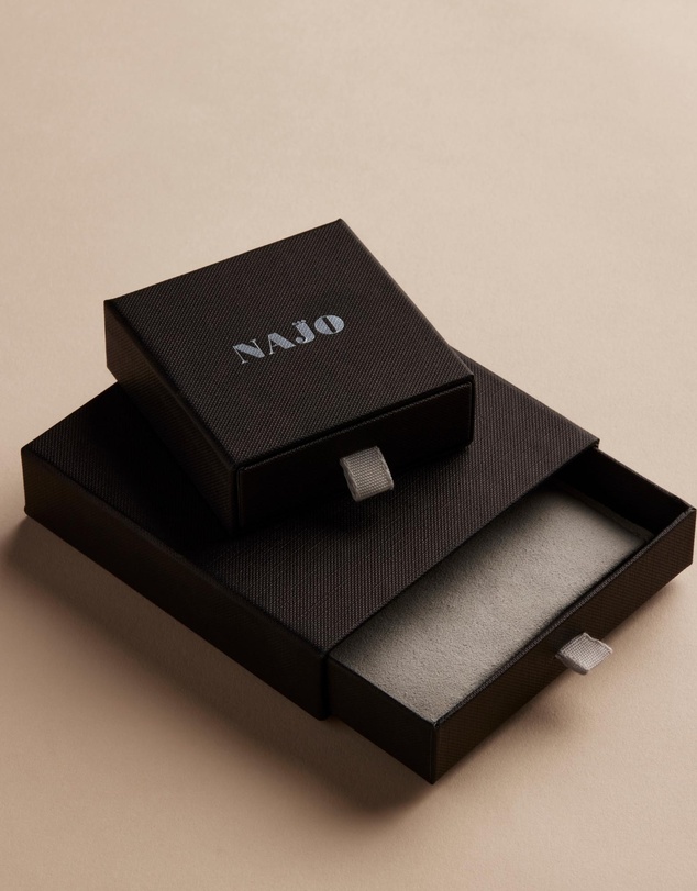 Najo - Shadowline Men's Steel Cufflink
