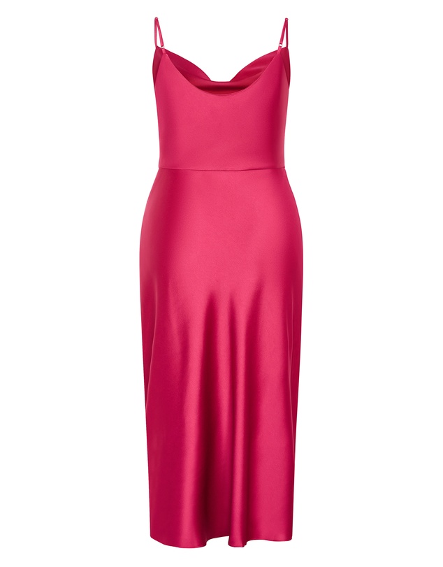 City Chic - Mali Cowl Neck Slip Dress