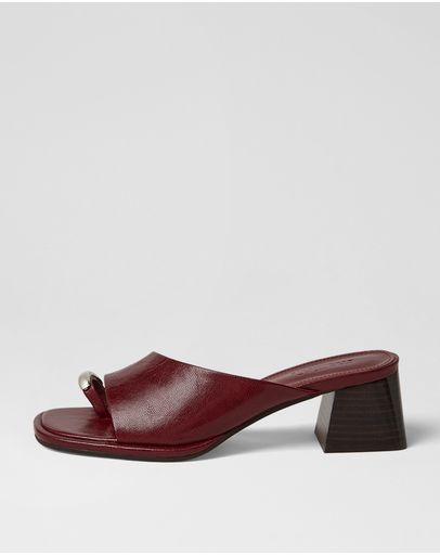BURGUNDY VINTAGE-DK BROWN HEEL