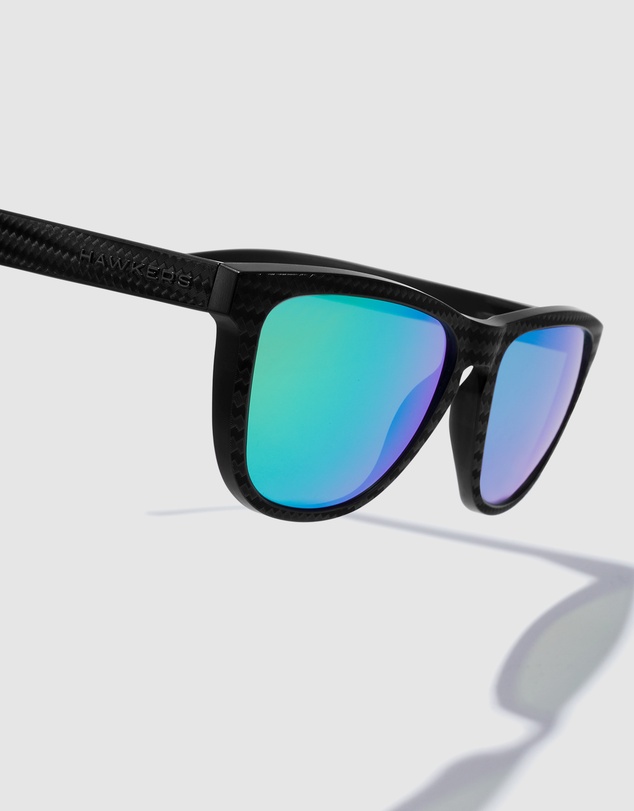 Hawkers Co - HAWKERS Polarized Black Green One Raw Sunglasses for Men and Women UV400