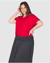 Love Your Wardrobe - Lyw & Co Embroidered Tee