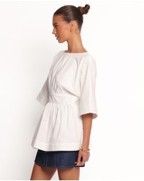 Petal & Pup - Camila Open Back Top - White