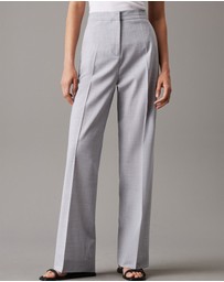 Calvin Klein - Wool Blend Straight Leg Pants
