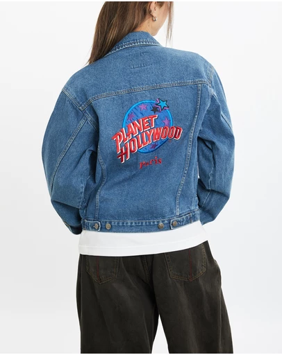 Vintage by The Real Deal - Pre Loved - 1991 Planet Hollywood 'Paris' Denim Jacket