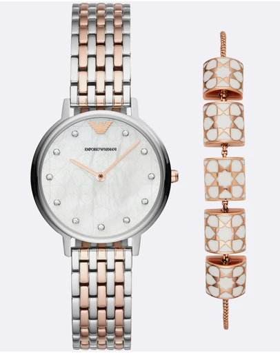 Emporio Armani - Two Tone Analogue Watch