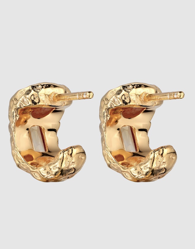 Haze & Glory - Citrine Hoops - Gold