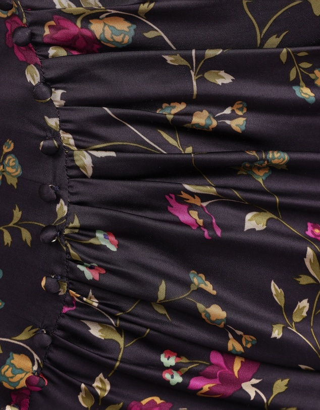 Petal & Pup - Lisbeth Midi Dress - Midnight Floral