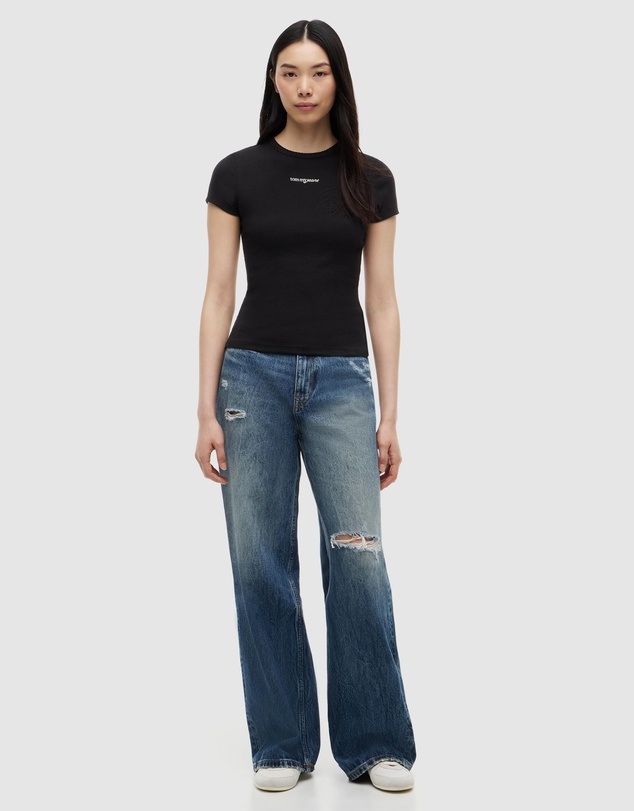Tommy Jeans - Slim Script Rib SS Tee