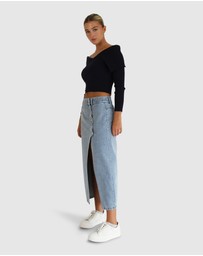 Belle & Bloom - More Than Words Collared Knit Top