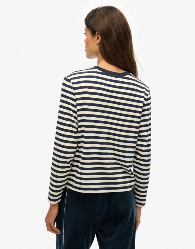 Superdry - Country Club Long Sleeve Stripe Top