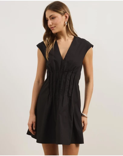 Atmos&Here - Cara Pintuck Mini Dress