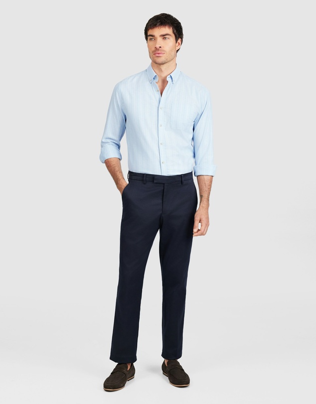 Tarocash - Stripe Oxford Easy Care Shirt