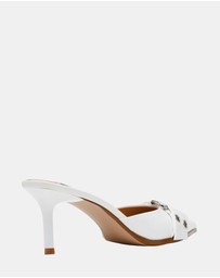Steve Madden - Hiatus White Crinkle Patent Heels