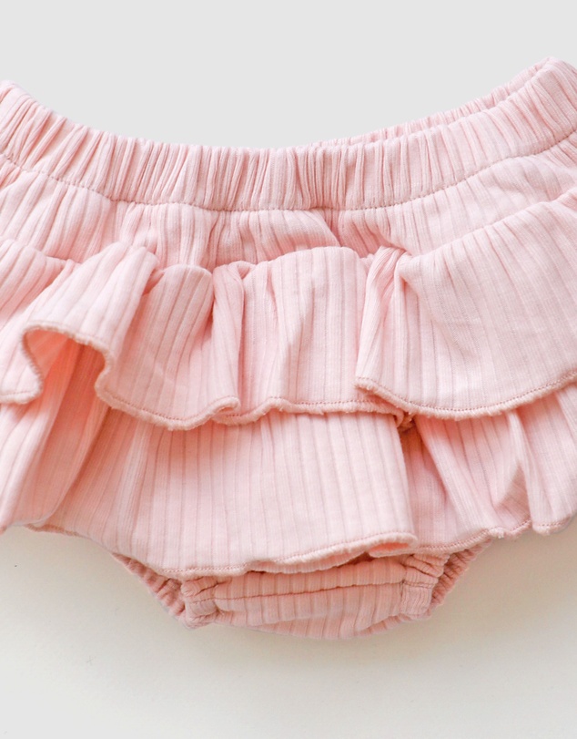 WITH LOVE FOR KIDS - Ruffle Bloomers Wide Ribbed - Babies - Kids