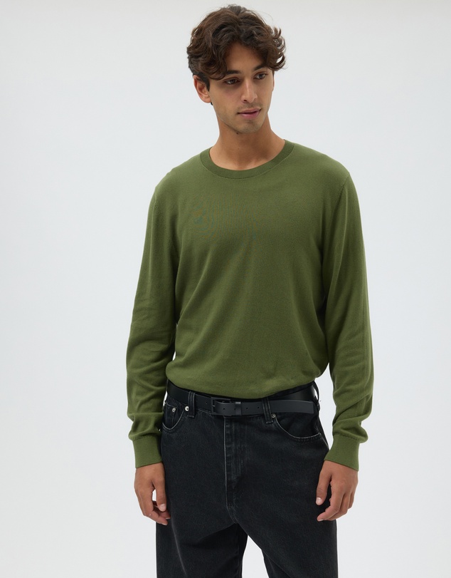 AERE - Lightweight Organic Cotton Crew Neck Knit Jumper