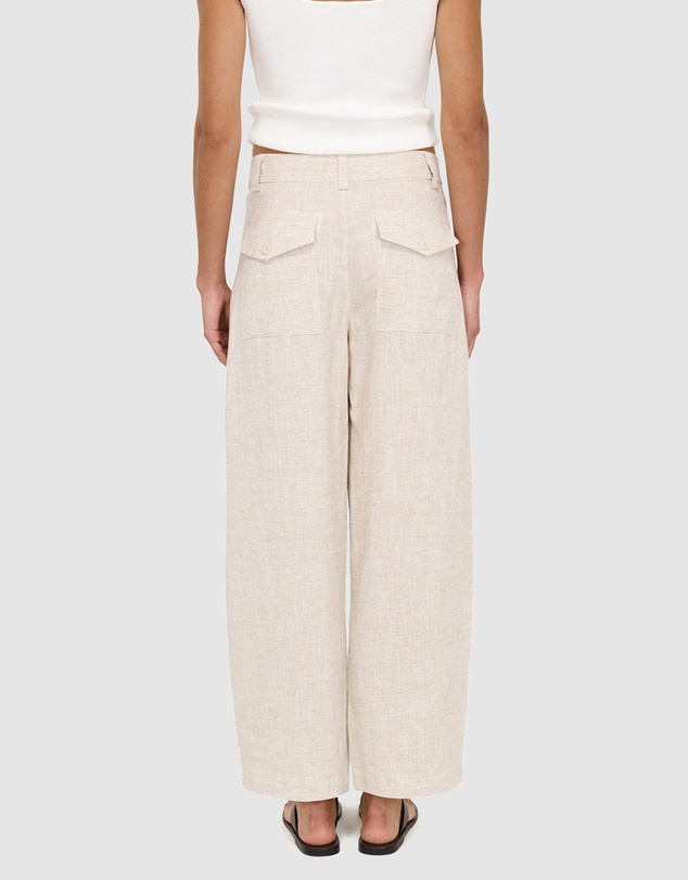 Staple the Label - Neve Linen Barrel Leg Pants