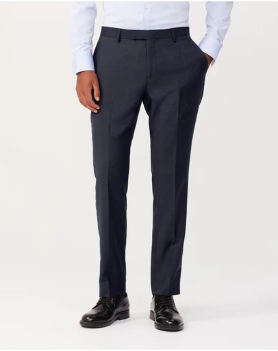 Van Heusen - Glen Check Denim Suit Pant
