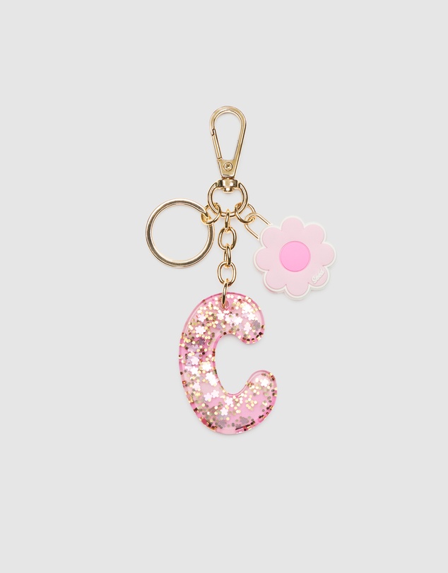 Seed Heritage - Pink Stripe Initial Keyring