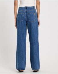 AERE - High Rise Wide Leg Jeans
