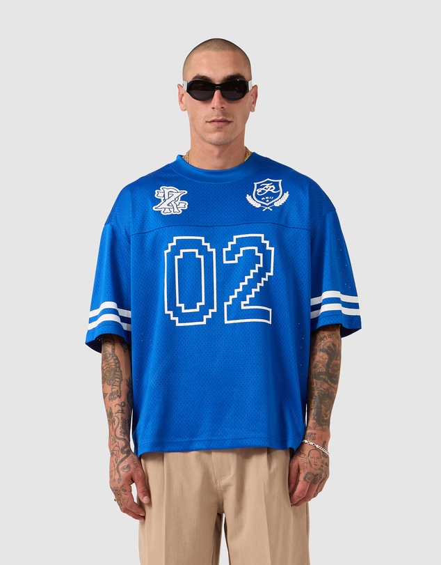 Zanerobe - Heritage Mesh Flow Tee Cobalt Blue