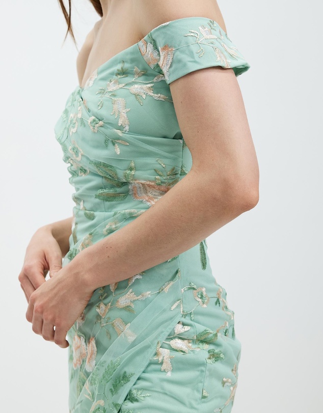 Romance by Honey and Beau - Gianna Off Shoulder Maxi Dress