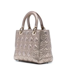 Pre-Loved by Azura Reborn - Pre-Loved Medium Metallic Lambskin Cannage Lady Dior