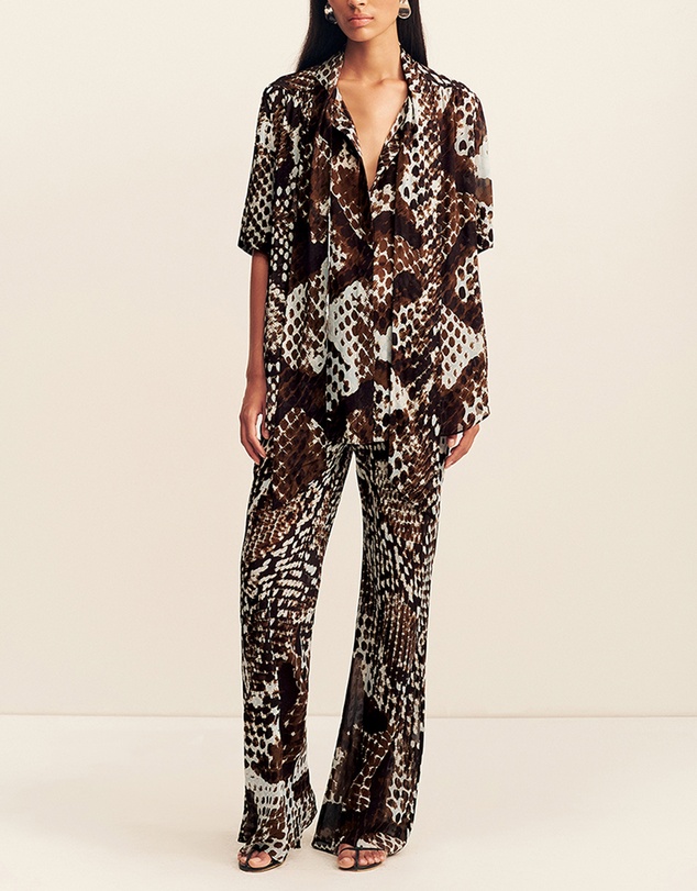 Shona Joy - Maia Sheer Drawstring Pants