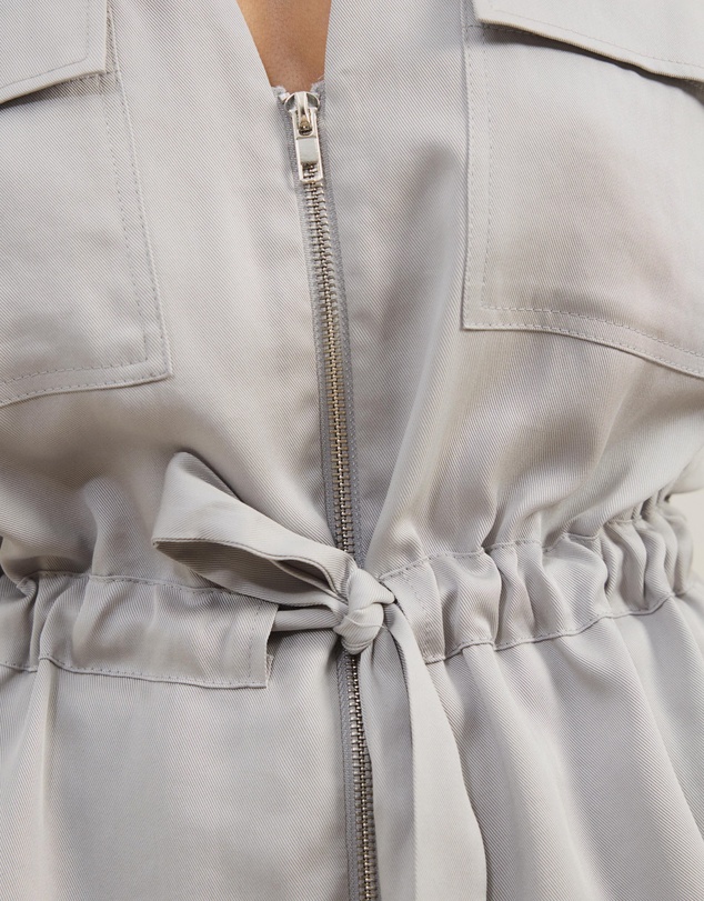 Atmos&Here - Viola Shirt With Adjustable Drawstring At Waist