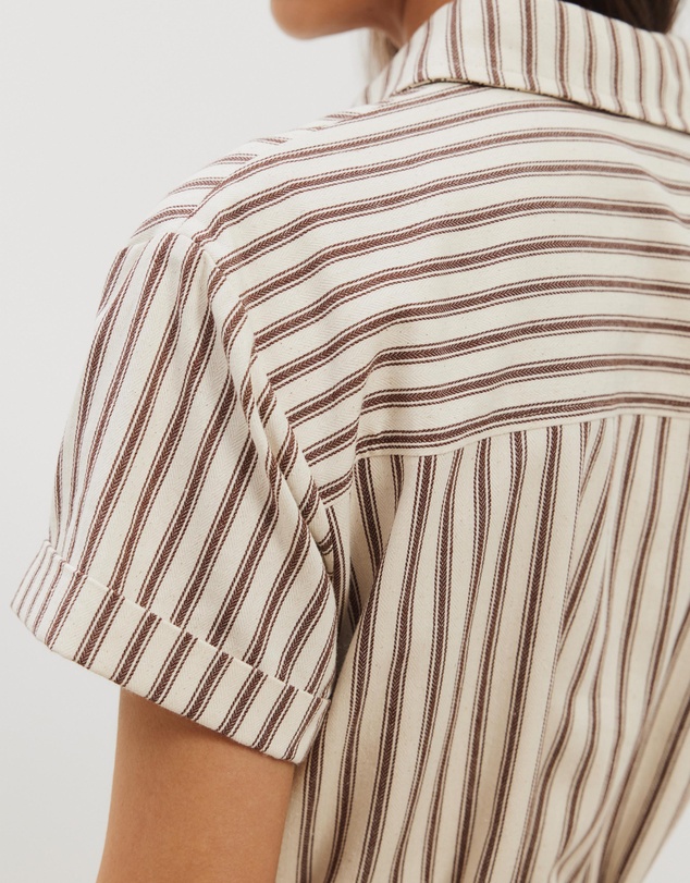 Atmos&Here - Amy Tie Back Mini Shirt Dress