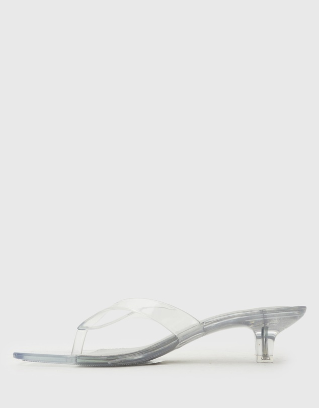 Betts - Tyla Jelly Kitten Heel Thong Sandals