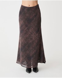Forcast - Sonia Snake Maxi Skirt