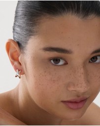Najo - Oceane Silver Stud Earring