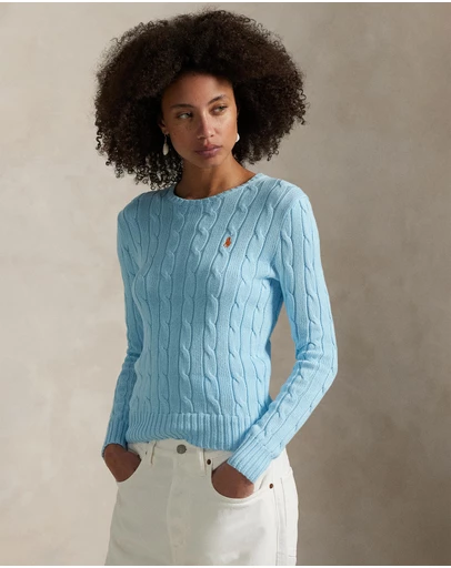 Polo Ralph Lauren - Cable-Knit Cotton Crewneck Sweater