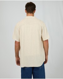 Silent Theory - Textured Linen SS Shirt