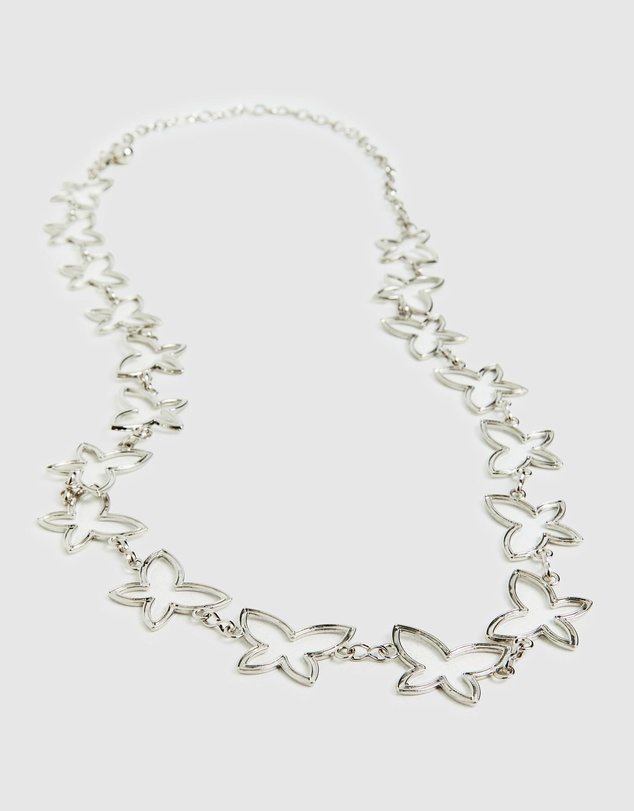 Neon Hart - Butterfly Chain Belt Silver