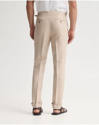 Oxford - Bryon Herringbone Pant Side Tab/Cuf