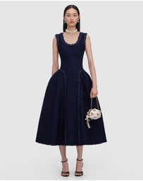 Self Portrait - Boucle Midi Dress