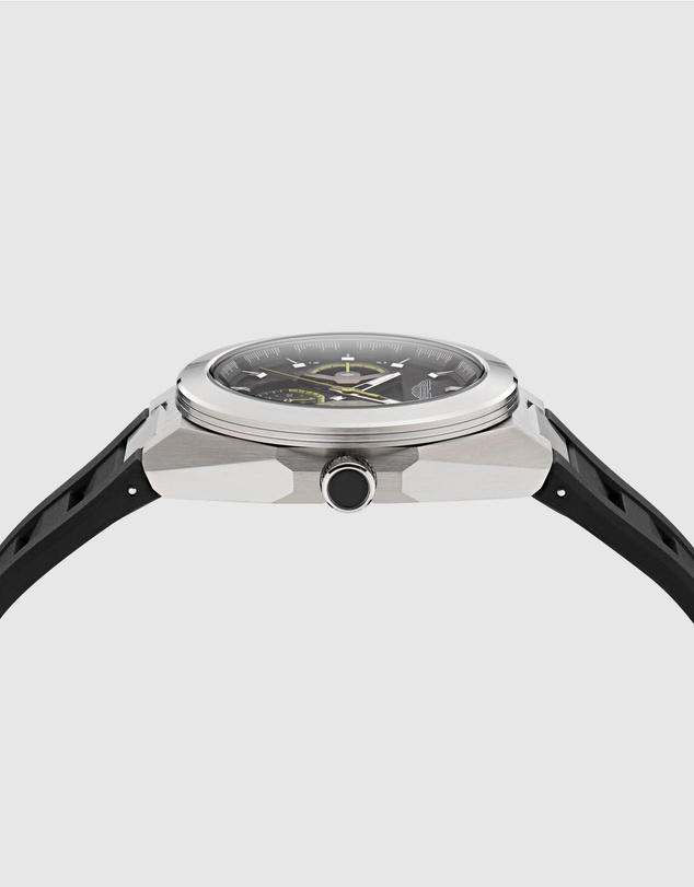 Aston Martin - TKS Black Dial Black Gunmetal Silicone Strap Watch