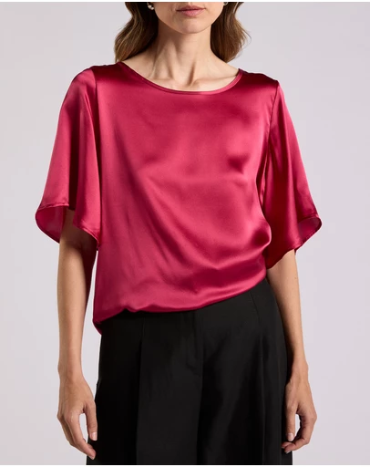 David Lawrence - Amora Silk Mix Top